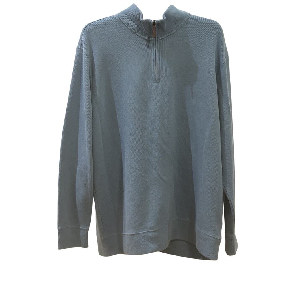 Lands' End Blue 1/4 Zip Pullover size 2XL